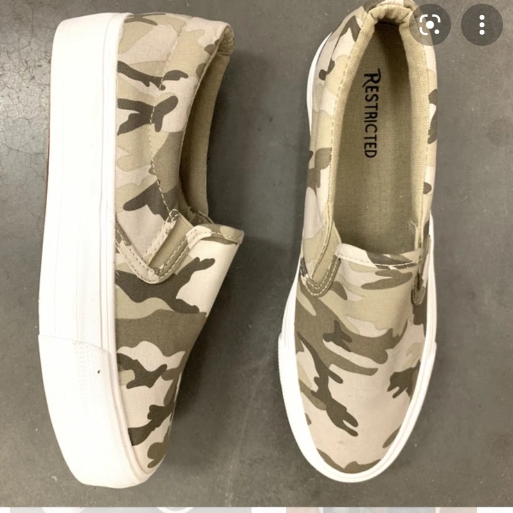 camo slip on shoe